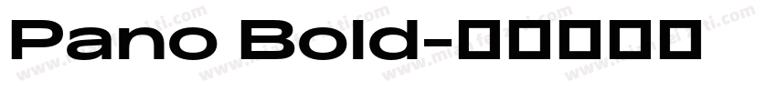 Pano Bold字体转换